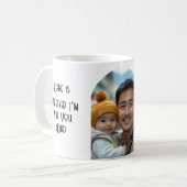 シンプル家エレガントは君のパパ コーヒーマグカップ (正面左)