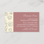 シンプル家モダン清掃サービス 名刺 (裏面)