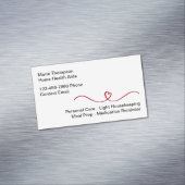 シンプル家庭用健康補助名刺マグネット マグネット名刺 (インサイチュ)