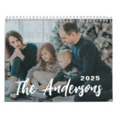 シンプル家族の写真自分で作成 カレンダー (カバー)