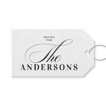 シンプル家族の名前クリスマスホリデーギフトラベル