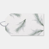 シンプル家族の名前クリスマスホリデーギフトラベル ギフトタグ (裏面横)