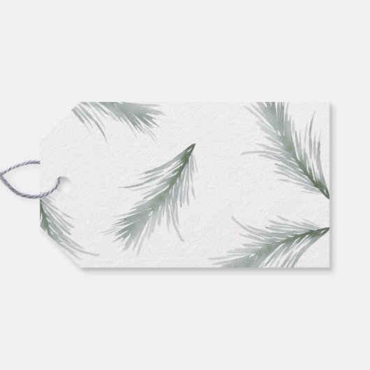 シンプル家族の名前クリスマスホリデーギフトラベル ギフトタグ (裏面横)