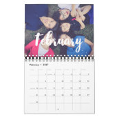 シンプル家族カレンダー2026 カレンダー (2月 2027)