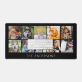 シンプル家族ペット10フォトコラージュカスタムデスクマット デスクマット (キーボード&マウス)