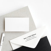 シンプル対パーソナライズされた差出人住所 セルフインキングスタンプ