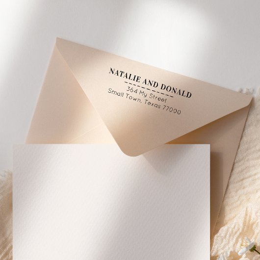 シンプル対モダン差出人住所 セルフインキングスタンプ