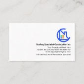 シンプル屋上用屋上サービス 名刺 (裏面)