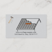 シンプル屋根葺き名刺 名刺 (裏面)