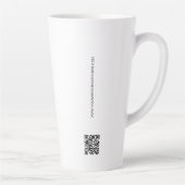 シンプル展示会の景品ビジネスロゴQRコード カフェラテマグ (右)