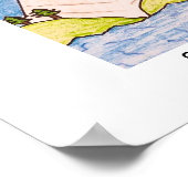 シンプル山の景色 ポスター (角)