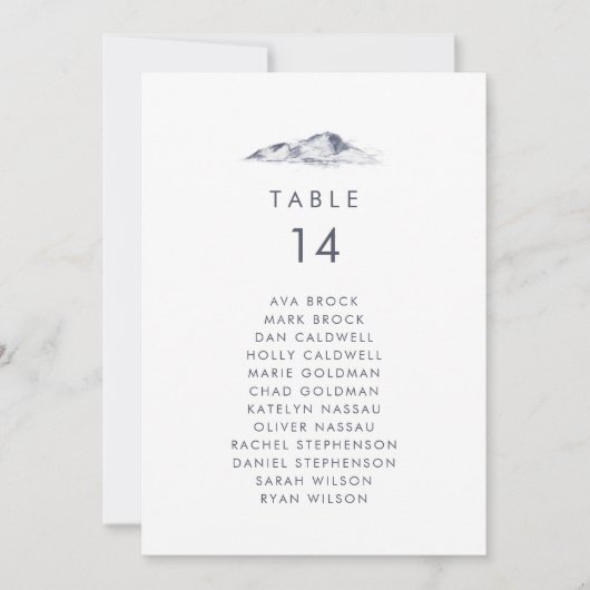 シンプル山台番号座席表 (正面)