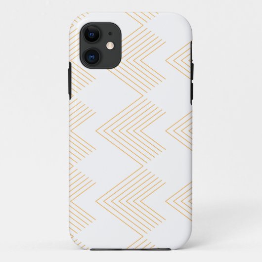 シンプル山形モダンの矢印グラフィックパターン Case-Mate iPhoneケース (裏面)