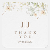 シンプル山花結婚様お願い スクエアシール (正面)