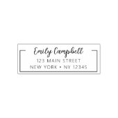シンプル差出人住所エレガントミニマルモダンリスト セルフインキングスタンプ (デザイン)