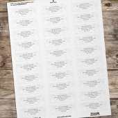 シンプル差出人住所カスタム ラベル