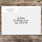 シンプル差出人住所カスタム ラベル