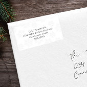 シンプル差出人住所カスタム ラベル