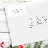 シンプル差出人住所カスタム ラベル