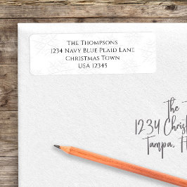 シンプル差出人住所カスタム ラベル