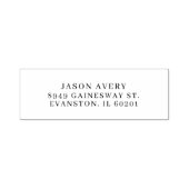 シンプル差出人住所クラシック文字モダンベース セルフインキングスタンプ (デザイン)