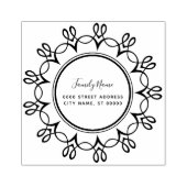 シンプル差出人住所ゴム印 ラバースタンプ (インプリント)