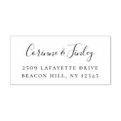 シンプル差出人住所ゴム印 ラバースタンプ (インプリント)