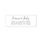 シンプル差出人住所ゴム印 ラバースタンプ (押印)