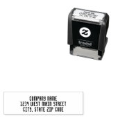 シンプル差出人住所ラベル セルフインキングスタンプ (インサイチュ)