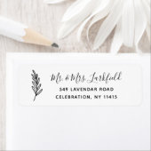 シンプル差出人住所ラベル ラベル (インサイチュ)