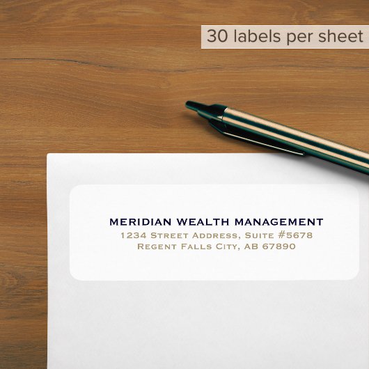 シンプル差出人住所ラベル ラベル