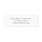 シンプル差出人住所ラベル ラベル (正面)