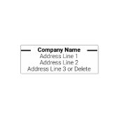 シンプル差出人住所名テンプレート セルフインキングスタンプ (デザイン)