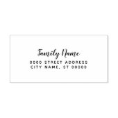 シンプル差出人住所結婚の自己インク入力スタンプ セルフインキングスタンプ (デザイン)