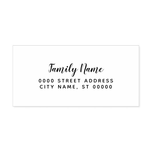 シンプル差出人住所結婚の自己インク入力スタンプ セルフインキングスタンプ (デザイン)