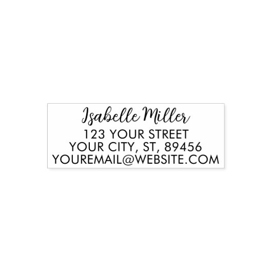 シンプル差出人住所自己インクスタンプ セルフインキングスタンプ (デザイン)