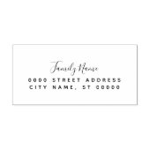 シンプル差出人住所自己インクスタンプ セルフインキングスタンプ (デザイン)