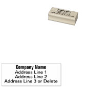 シンプル差出人住所自己スタンプ ラバースタンプ (押印)