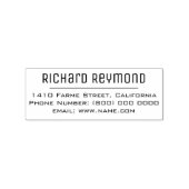 シンプル差出人住所 ラバースタンプ (インプリント)