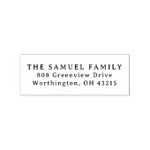 シンプル差出人住所 ラバースタンプ (インプリント)