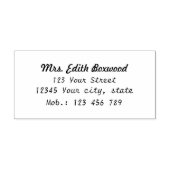 シンプル差出人住所 ラバースタンプ (インプリント)