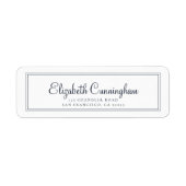 シンプル差出人住所 ラベル (正面)