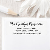 シンプル差出人住所 ラベル (インサイチュ)