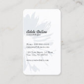 シンプル平エレガントフローラ美容師 名刺 (正面)