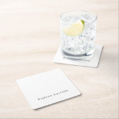 シンプル平エレガント平 スクエアペーパーコースター (インサイチュ)