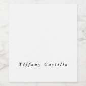 シンプル平エレガント平 ワインラベル (シングルラベル)