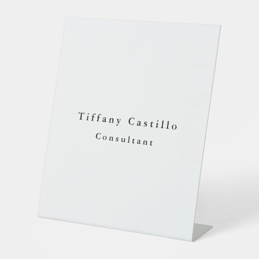 シンプル平エレガント平 台座サイン (正面)