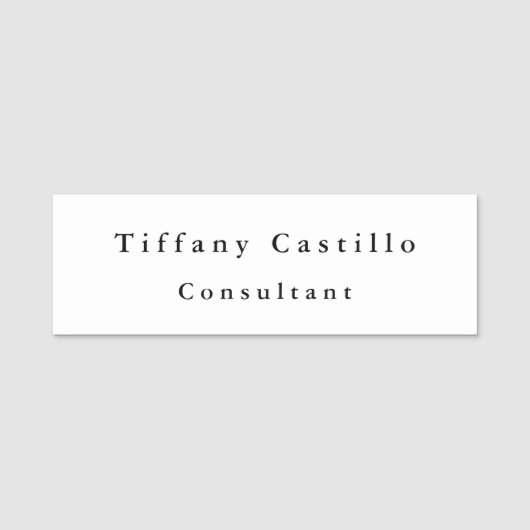 シンプル平エレガント平 名札 (正面)