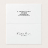 シンプル平スタイリッシュクリエイティブ白ユニークモダン色 名刺 (外部フラット)