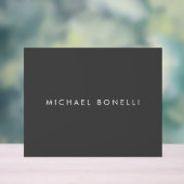 シンプル平滑ミニマルエレガントグモダンレイ アクリルサイン (ニュートラル)